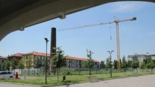 L’area dell’ex Cotonificio di Cederna, in fase di recupero