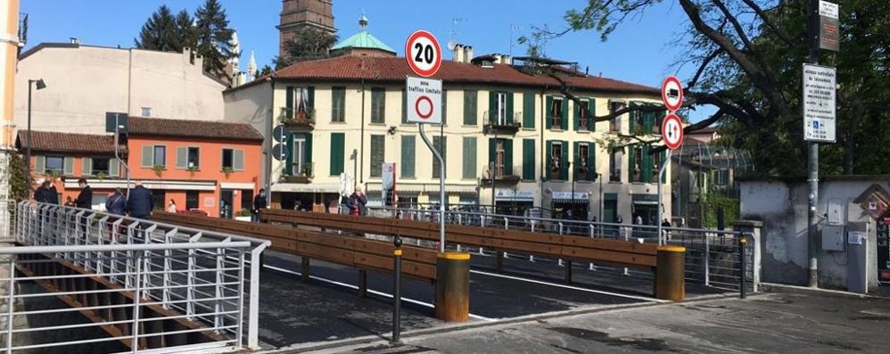 Monza ponte via Colombo aperto tutto - foto Comune