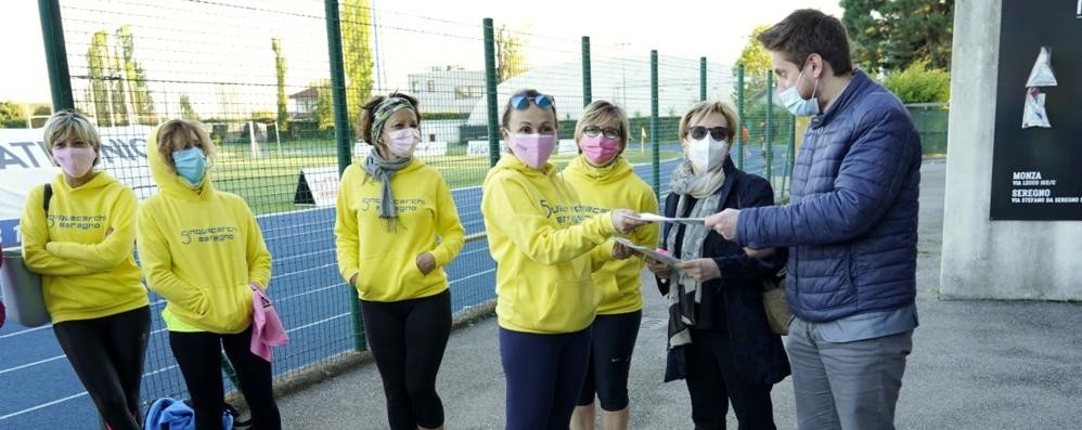 Un momento dell'incontro tra sindaco ed atlete