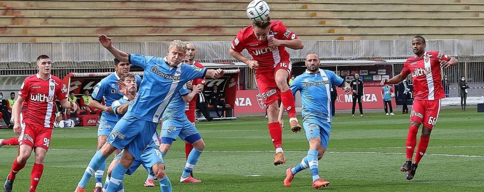 Il gol di Frattesi che ha portato in vantaggio il Monza contro il Pescara