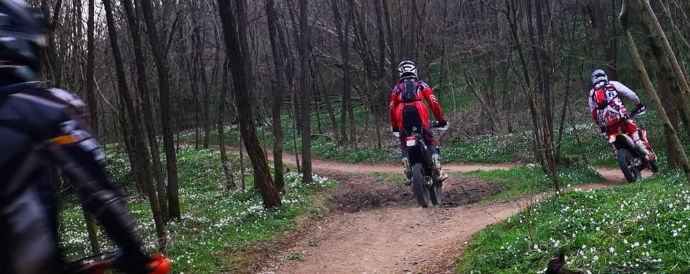 Parco colli Briantei motociclisti cross