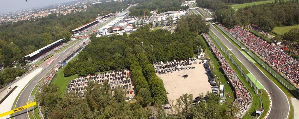 Panoramica aerea dell'autodromo di Monza