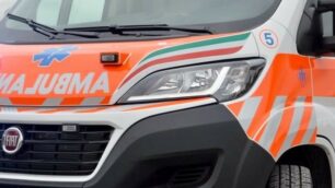 Una  ambulanza è intervenuta con le forze dell’ordine