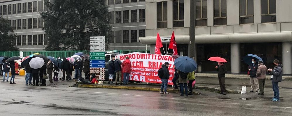 Agrate Brianza protesta Star per il licenziamento del lavoratore Fabrizio Ferrari mercoledì 10 febbraio 2021