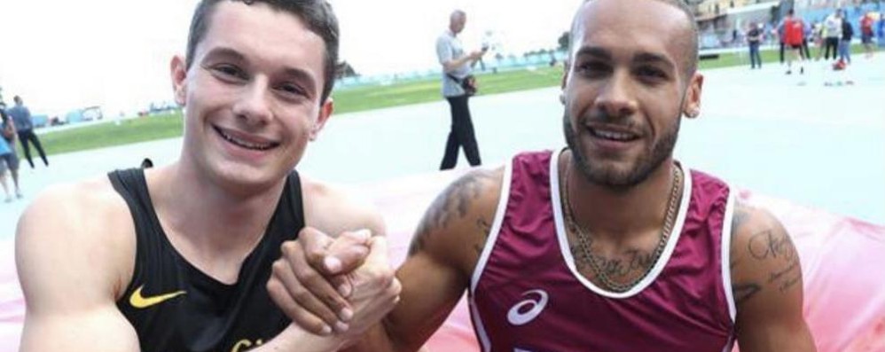 Atletica Tortu Jacobs nelle storie su Instagram