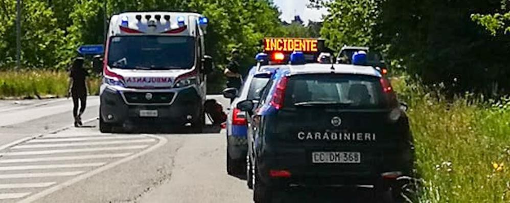 Incidente auto moto a Briosco