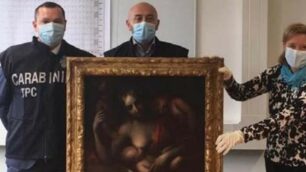 L’olio su tela “Maternità” dell’artista bolognese Carlo Cignani recuperato a distanza di quasi mezzo secolo dal trafugamento in una abitazione di Calco