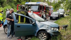 La scena dell’incidente di Carate