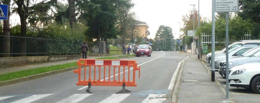 La via De Gasperi a Correzzana