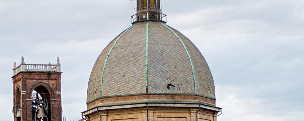 Desio, la cupola basilica Santi Siro Materno