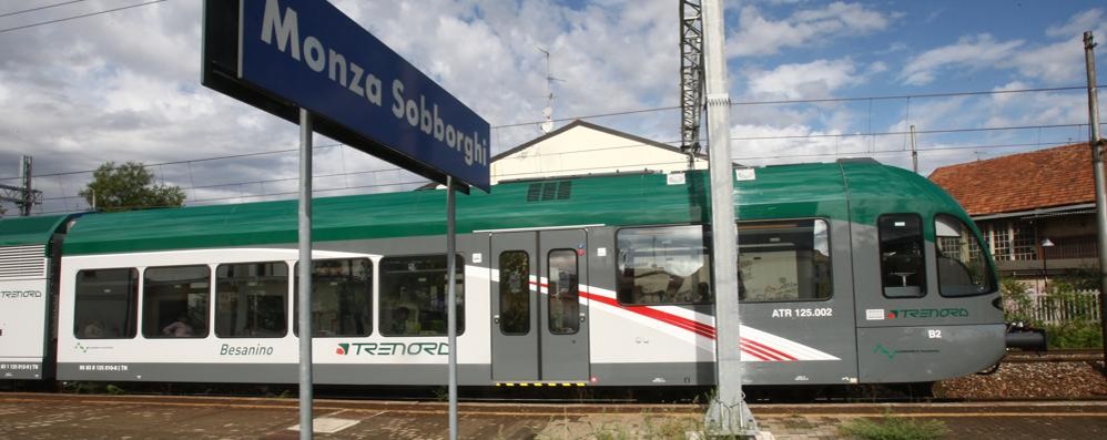 Un treno della linea del Besanino