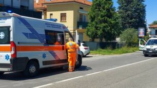 Incidente Giussano auto moto martedì 25 maggio 2021