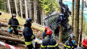 L’incidente in una foto dei vigili del fuoco