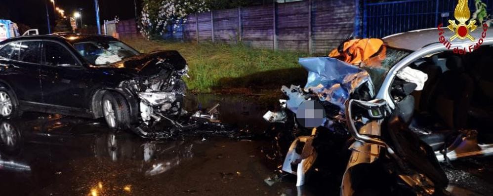 Incidente stradale Desio mercoledì 12 maggio 21 - foto Vigili del fuoco