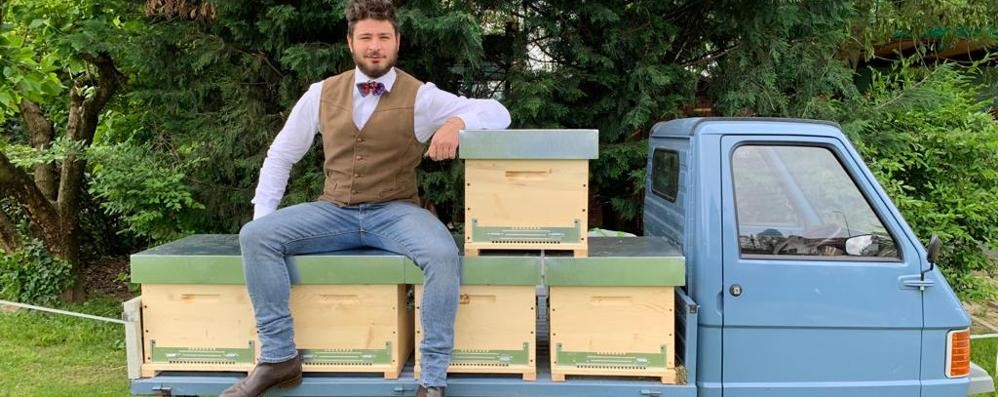 Gianluca Bollini e la sua Ape per le sue api