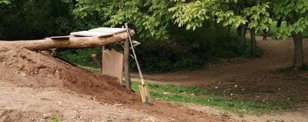 Uno dei trampolini fotografati dal capogruppo di Forza Italia