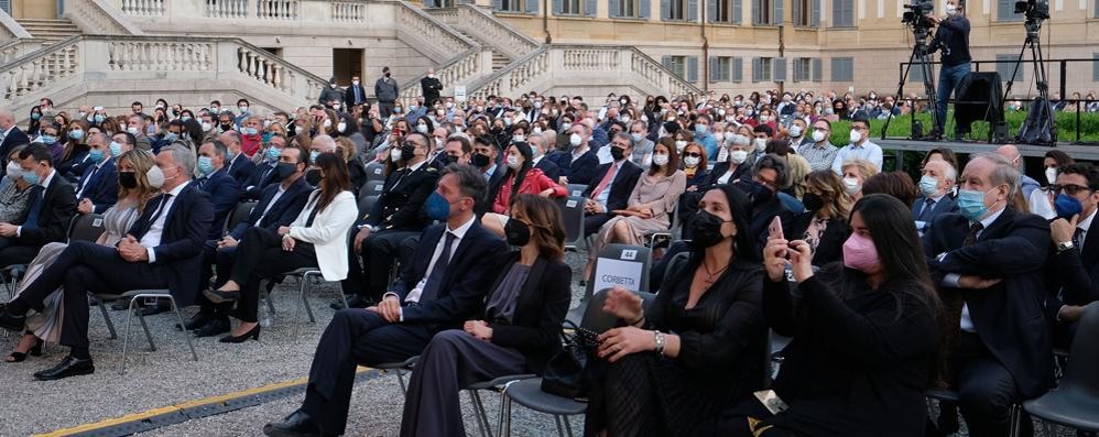 Monza, il pubblico al concerto di riapertura della Villa Reale