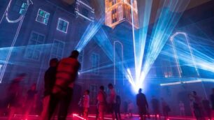 La “Laser symphony” realizzata da oreaodeon a Torun