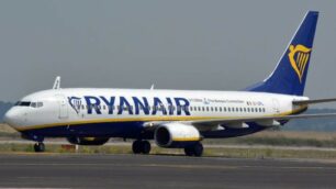 Un auero della compagnia Ryanair