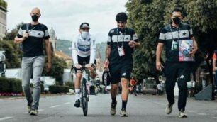 La foto con cui Nizzolo ha pubblicato la spiegazione del suo abbandono del Giro