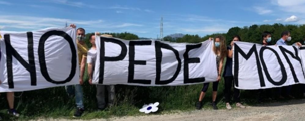 Vimercate protesta no pedemontana