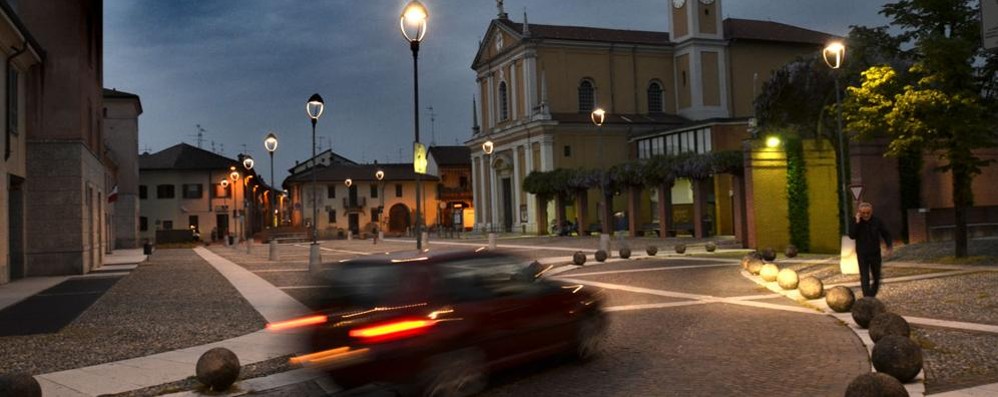 La piazza di Cavenago