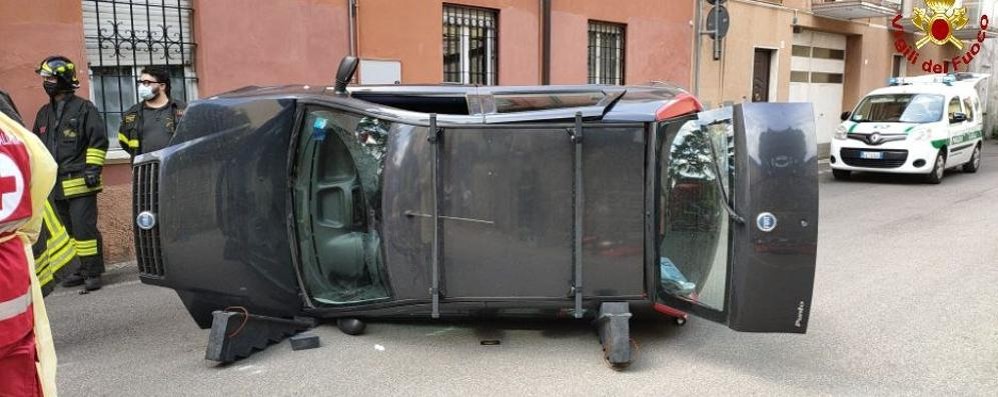 L’auto incidentata