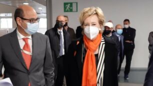 Vaccinazioni Monza Letizia Moratti Hub ex Philips con il direttore dell’Asst Monza Mario Alparone