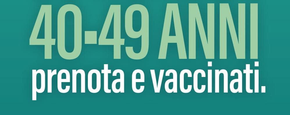 Vaccinazioni Lombardia vaccini 40 49 anni