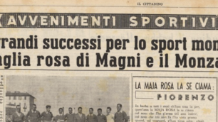 Pagina sportiva del Cittadino del 14/06/1951