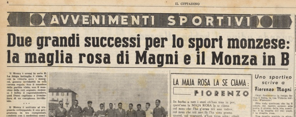 Pagina sportiva del Cittadino del 14/06/1951