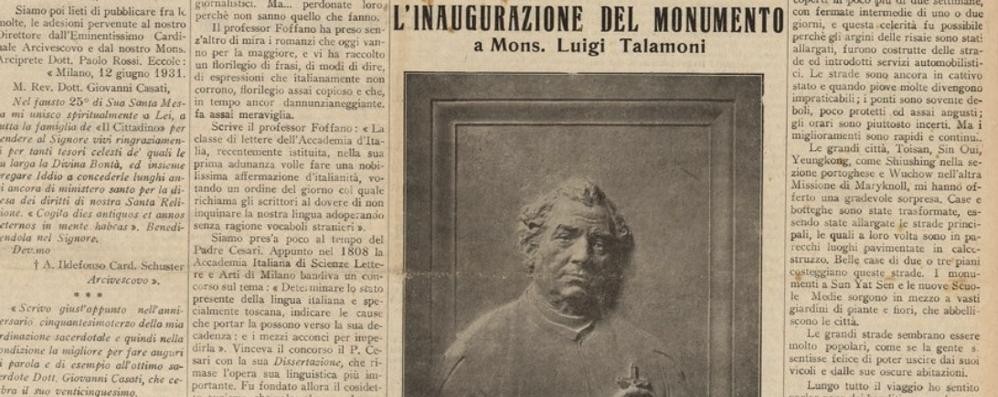 Dalla prima pagina del Cittadino del 18/06/1931