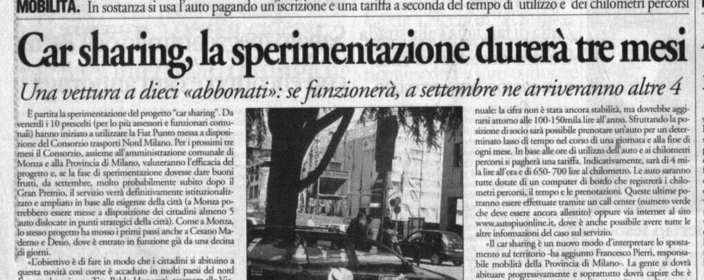 Dalla pagina di cronaca del Cittadino del 21/06/2001