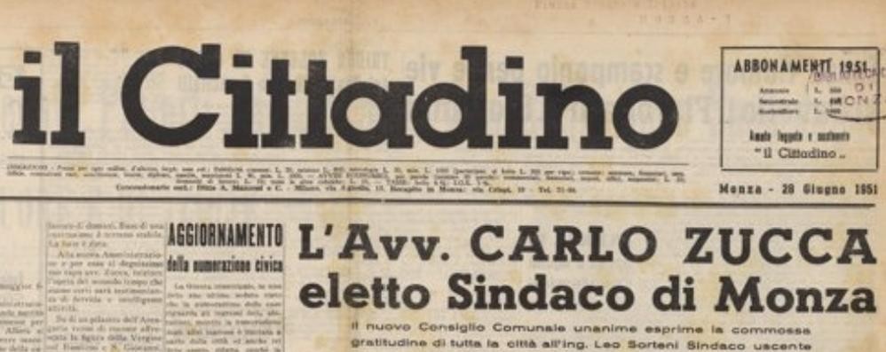 Dalla prima pagina del 28/06/1951