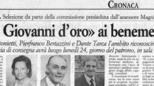 Dalla pagina di Cronaca del Cittadino del 20/06/1996