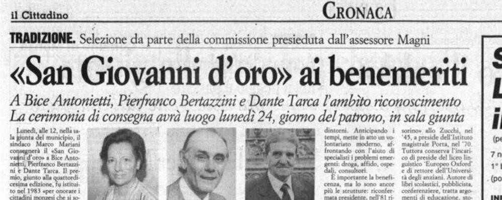 Dalla pagina di Cronaca del Cittadino del 20/06/1996