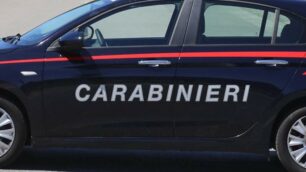 Una vettura dell’Arma