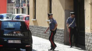 Brugherio - Pattuglia Carabinieri in via Cavour