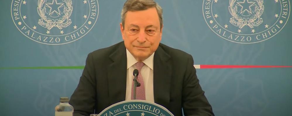 Presidente del consiglio Mario Draghi