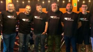Una parte del gruppo che percorrerà in Graziella il tragitto Desio-Roma