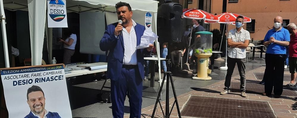 Simone Gargiulo candidato sindaco della lista Per Desio, Lega e Fratelli d'italia