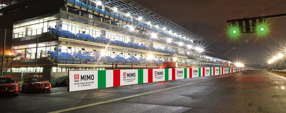 Il rendering di come apparirà l’autodromo di Monza nei giorni del Milano Monza Motor Show