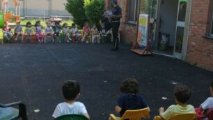 I vigili alla scuola dell’infanzia comunale di Fornaci di Briosco