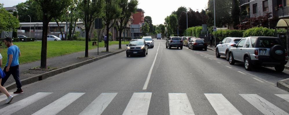 Seregno: il tratto della via Montello destinato ad una riqualificazione stradale