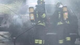 L’intervento dei vigili del fuoco a Cogliate