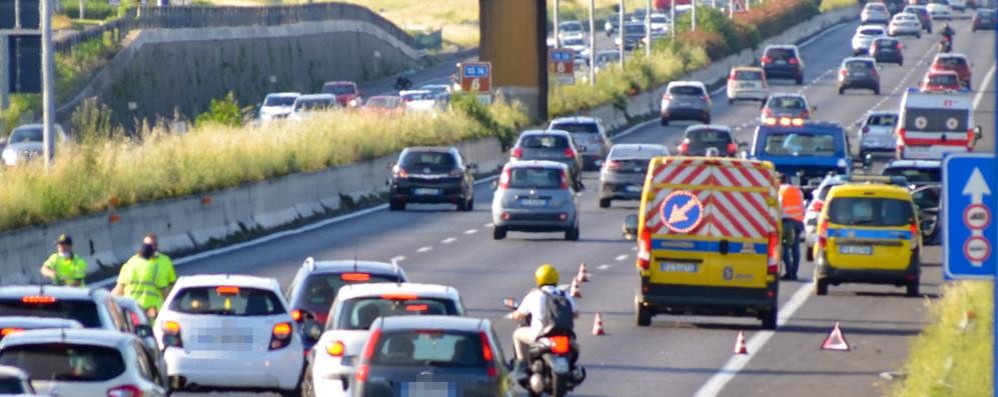 Statale 36 incidente Desio Valassina direzione nord