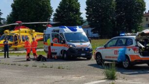 Incidente Oggiono ferito motociclista provincia MB Arcore