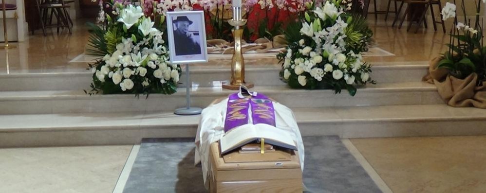 BIASSONO funerale don Mario Riboldi