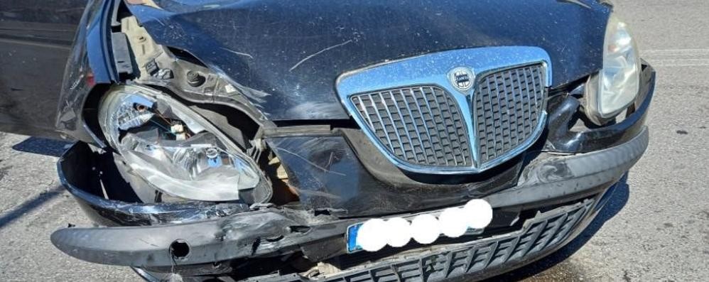 L’auto coinvolta nell’incidente