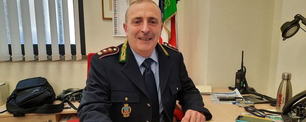 Il comandante della polizia locale di Lissone, Matteo Caimi